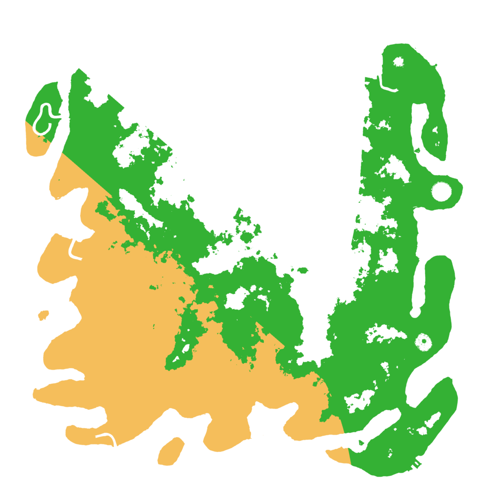 Biome Rust Map: Procedural Map, Size: 4500, Seed: 6109385