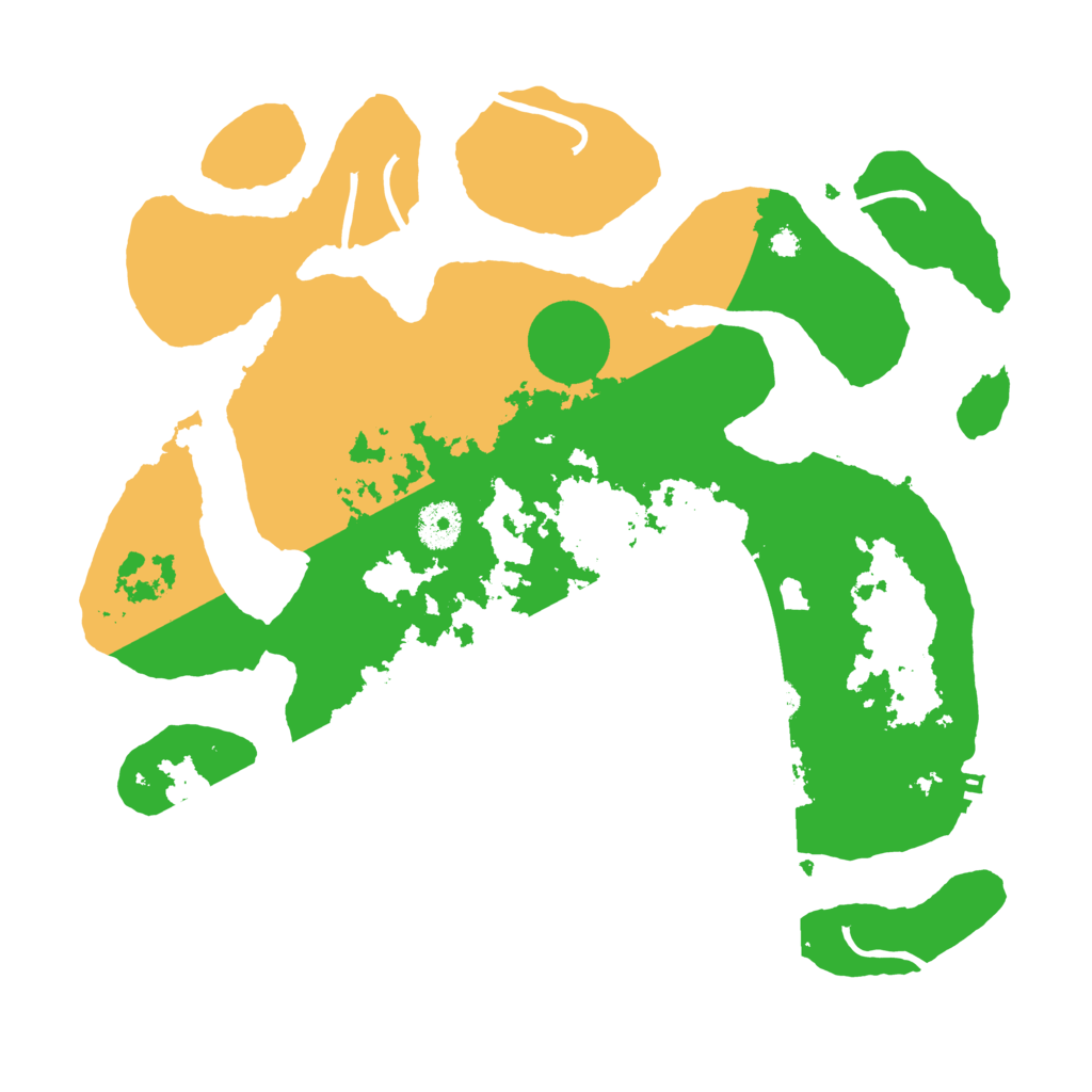 Biome Rust Map: Procedural Map, Size: 3550, Seed: 453696