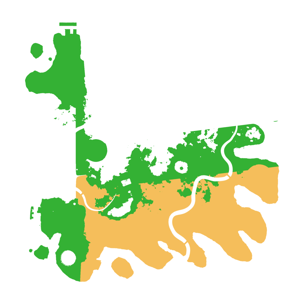 Biome Rust Map: Procedural Map, Size: 3550, Seed: 901360