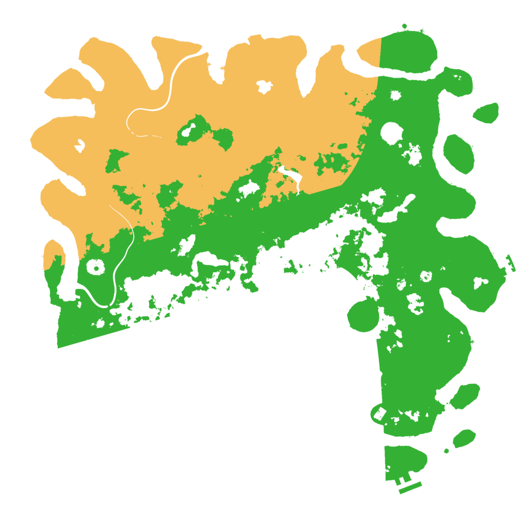 Biome Rust Map: Procedural Map, Size: 4500, Seed: 260887