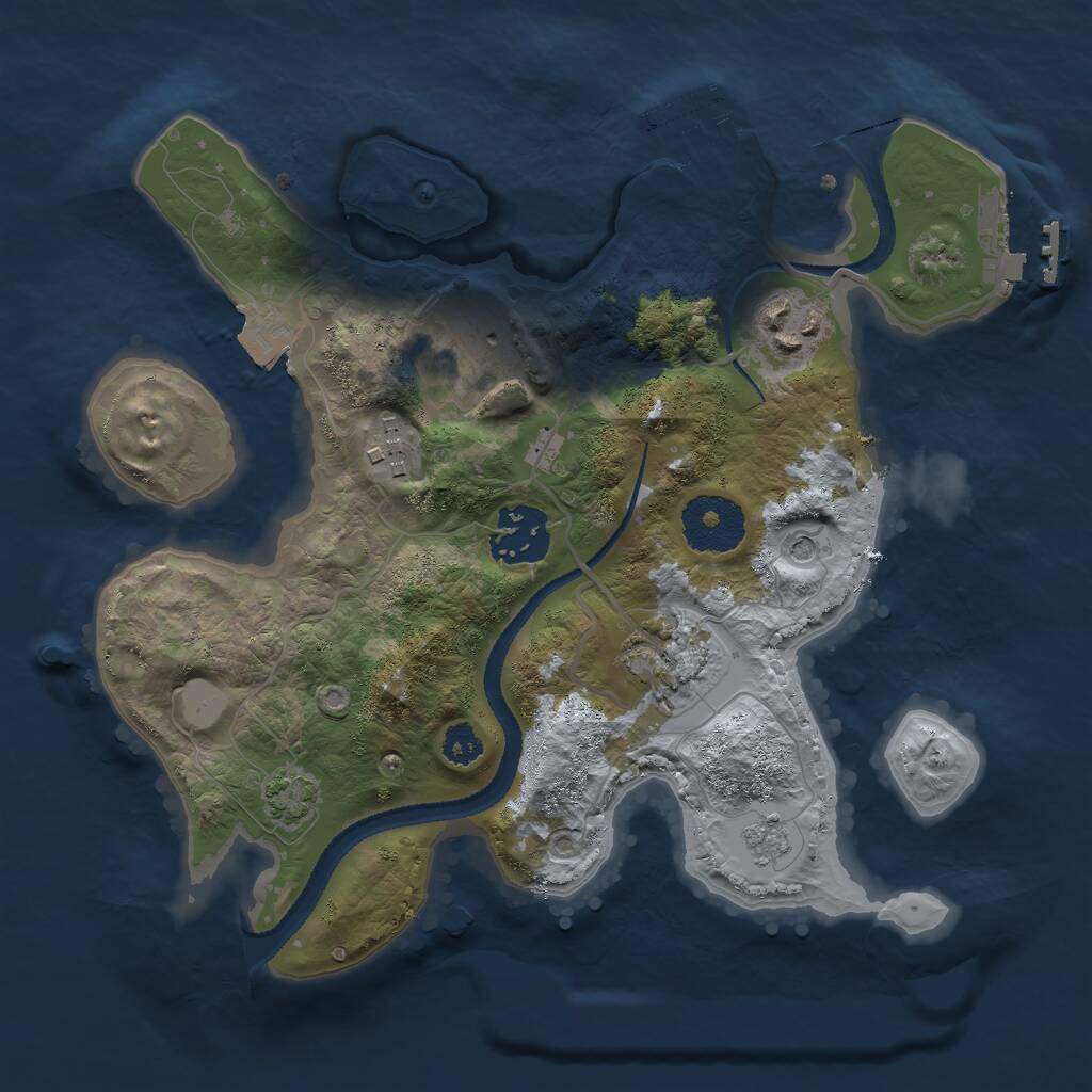 Rust Map: Procedural Map, Size: 2700, Seed: 69420, 11 Monuments