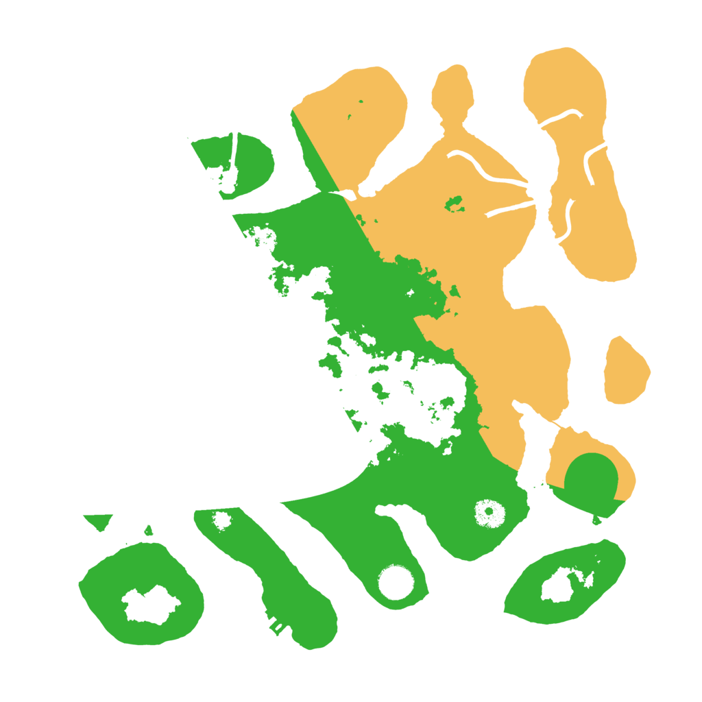 Biome Rust Map: Procedural Map, Size: 3550, Seed: 666305