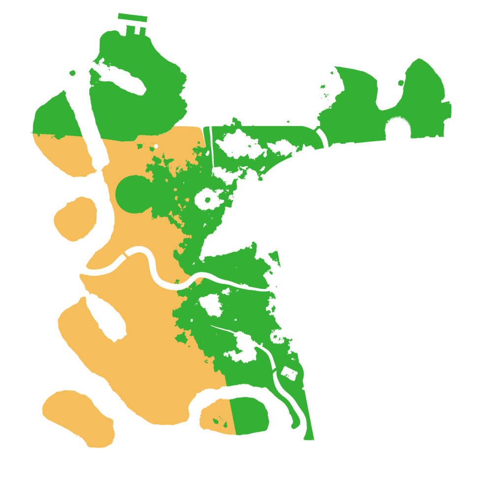 Biome Rust Map: Procedural Map, Size: 3500, Seed: 5467975