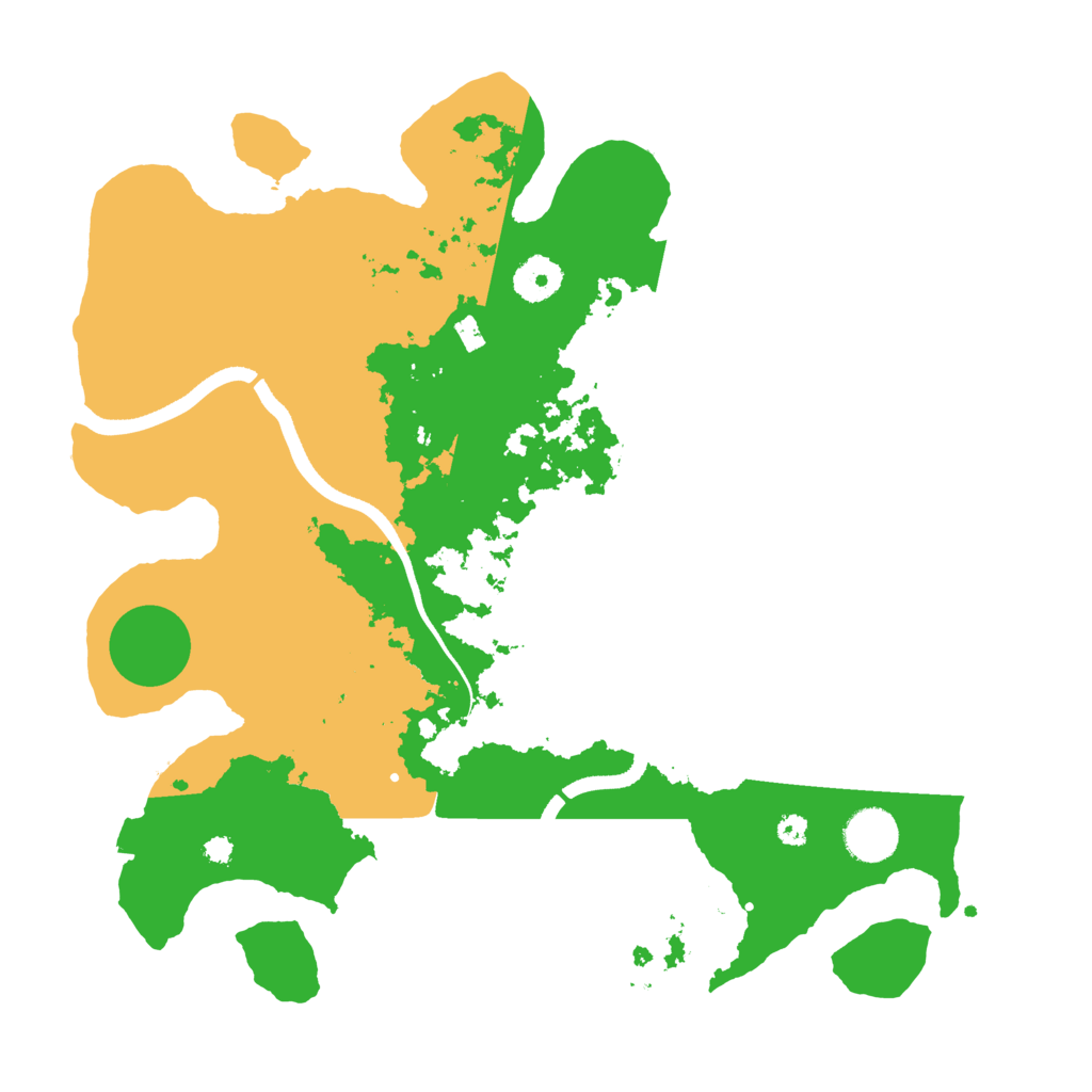 Biome Rust Map: Procedural Map, Size: 3550, Seed: 853493