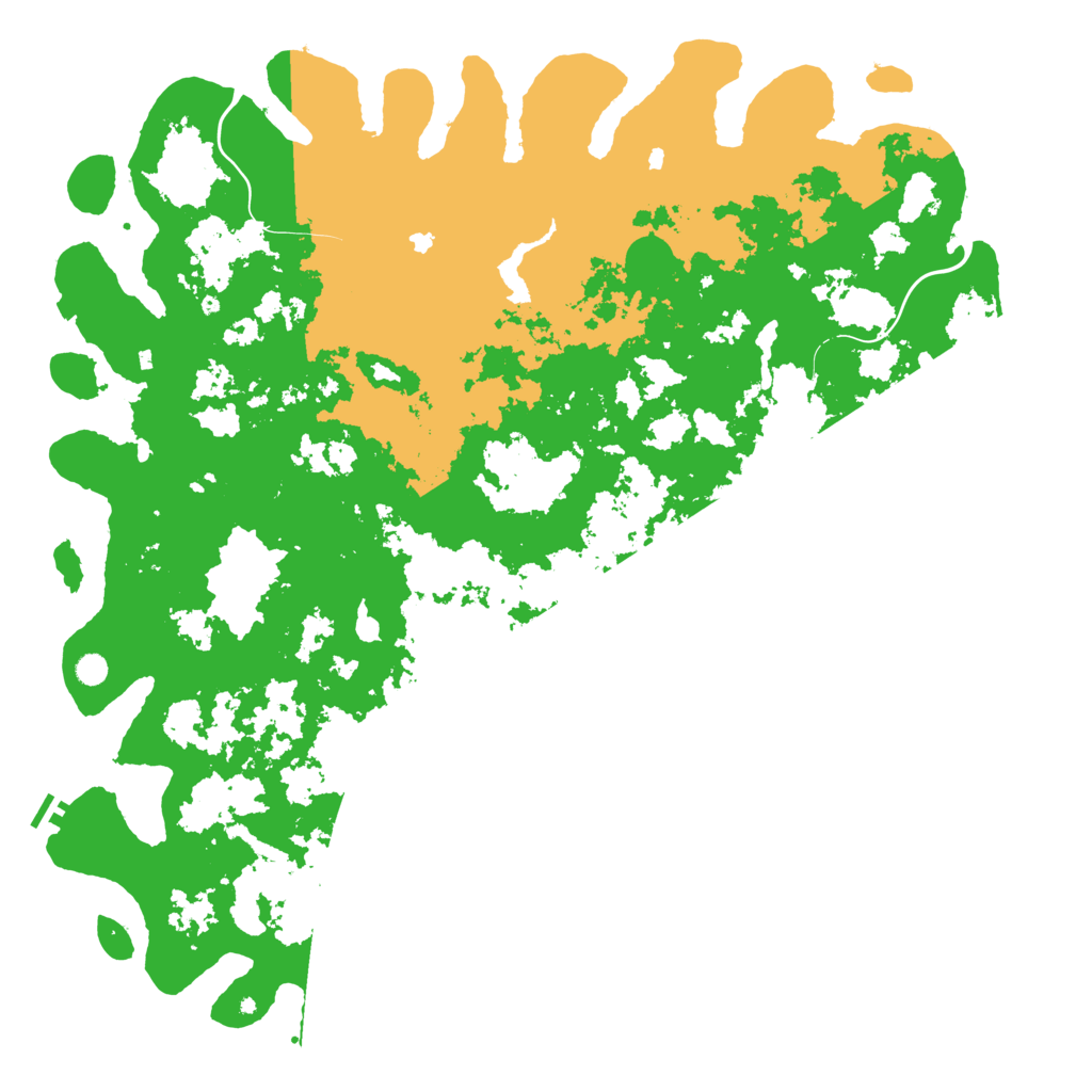 Biome Rust Map: Procedural Map, Size: 6000, Seed: 20500