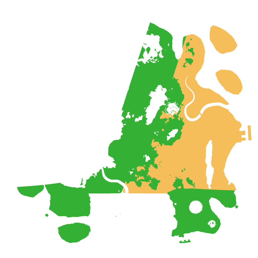Biome Rust Map: Procedural Map, Size: 3500, Seed: 2646647