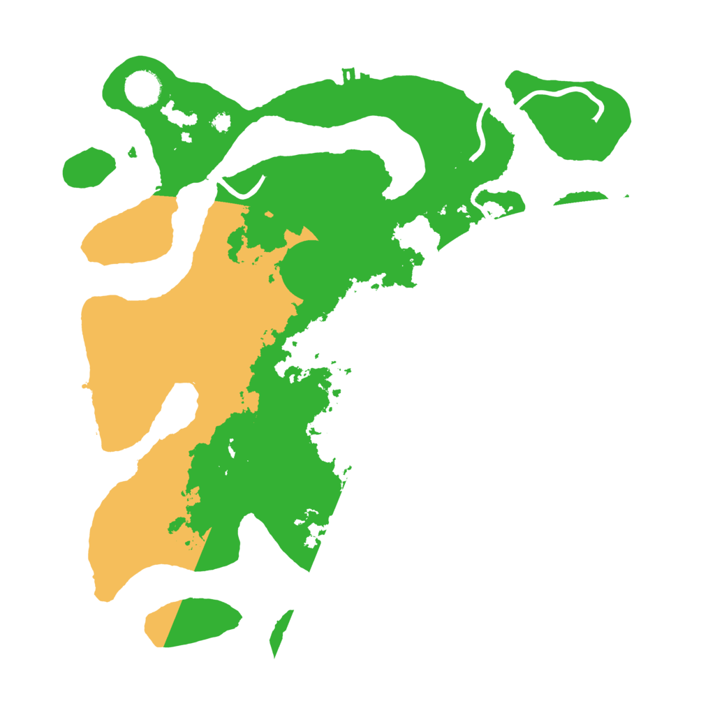 Biome Rust Map: Procedural Map, Size: 3500, Seed: 4746101