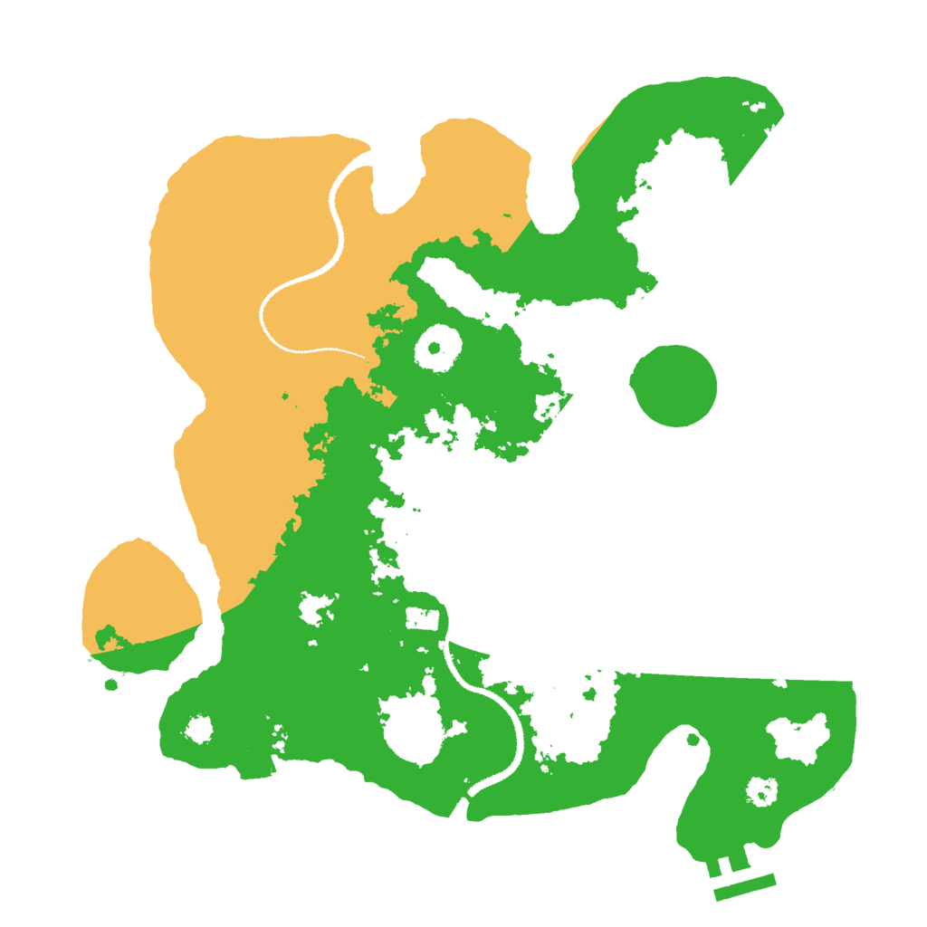 Biome Rust Map: Procedural Map, Size: 3000, Seed: 4107407
