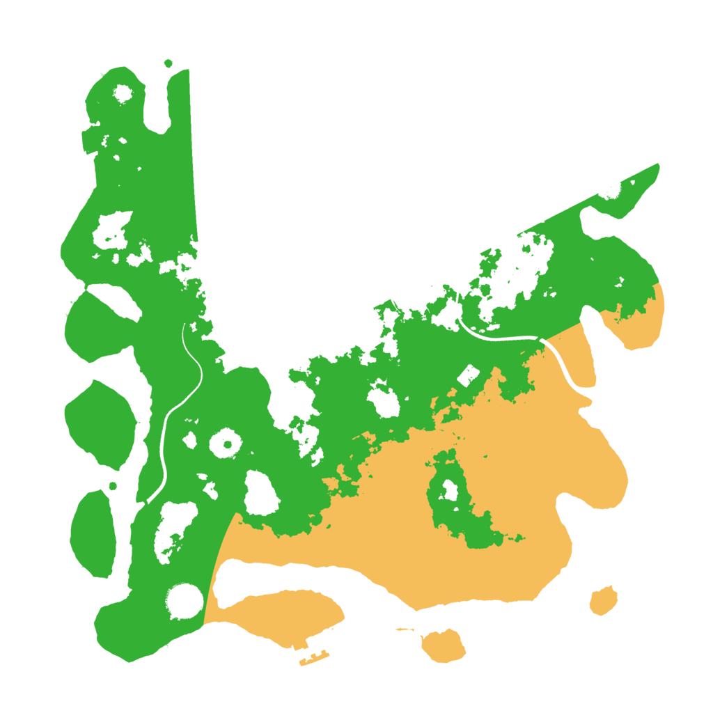 Biome Rust Map: Procedural Map, Size: 3550, Seed: 686532