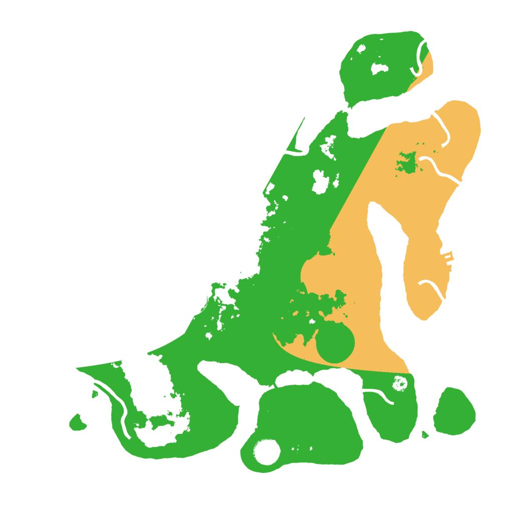 Biome Rust Map: Procedural Map, Size: 3500, Seed: 4900026