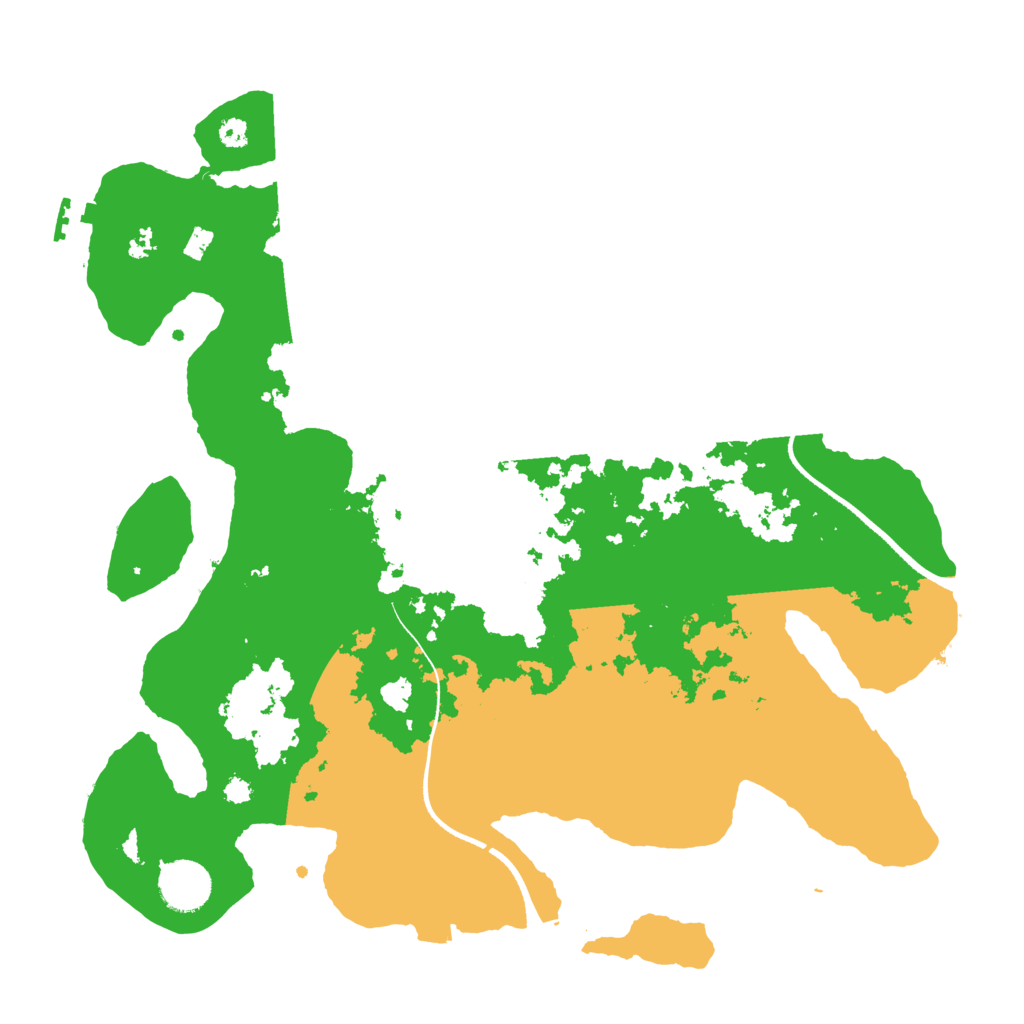 Biome Rust Map: Procedural Map, Size: 3500, Seed: 3524965