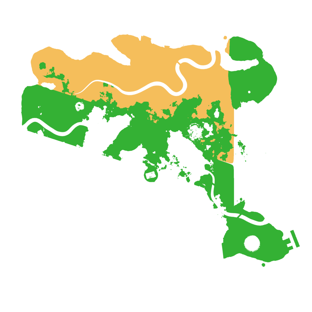 Biome Rust Map: Procedural Map, Size: 3550, Seed: 349558