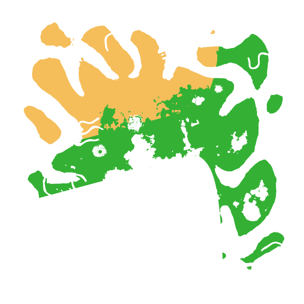 Biome Rust Map: Procedural Map, Size: 3500, Seed: 6182749