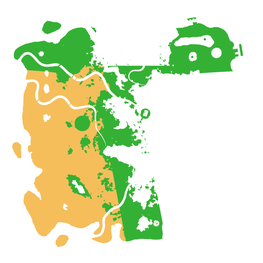 Biome Rust Map: Procedural Map, Size: 4500, Seed: 5075737