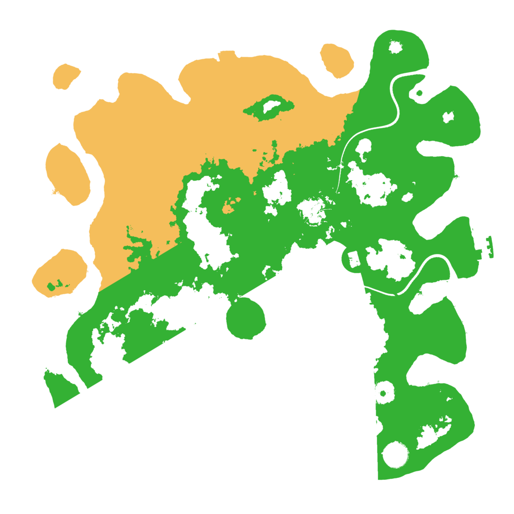 Biome Rust Map: Procedural Map, Size: 3550, Seed: 105061