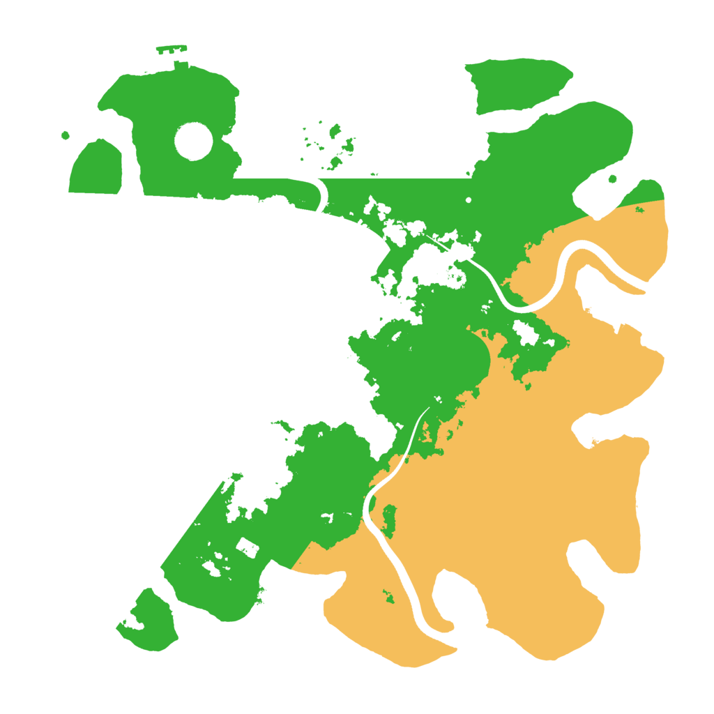 Biome Rust Map: Procedural Map, Size: 3550, Seed: 629066