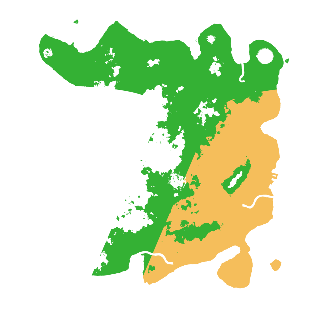Biome Rust Map: Procedural Map, Size: 3550, Seed: 443947
