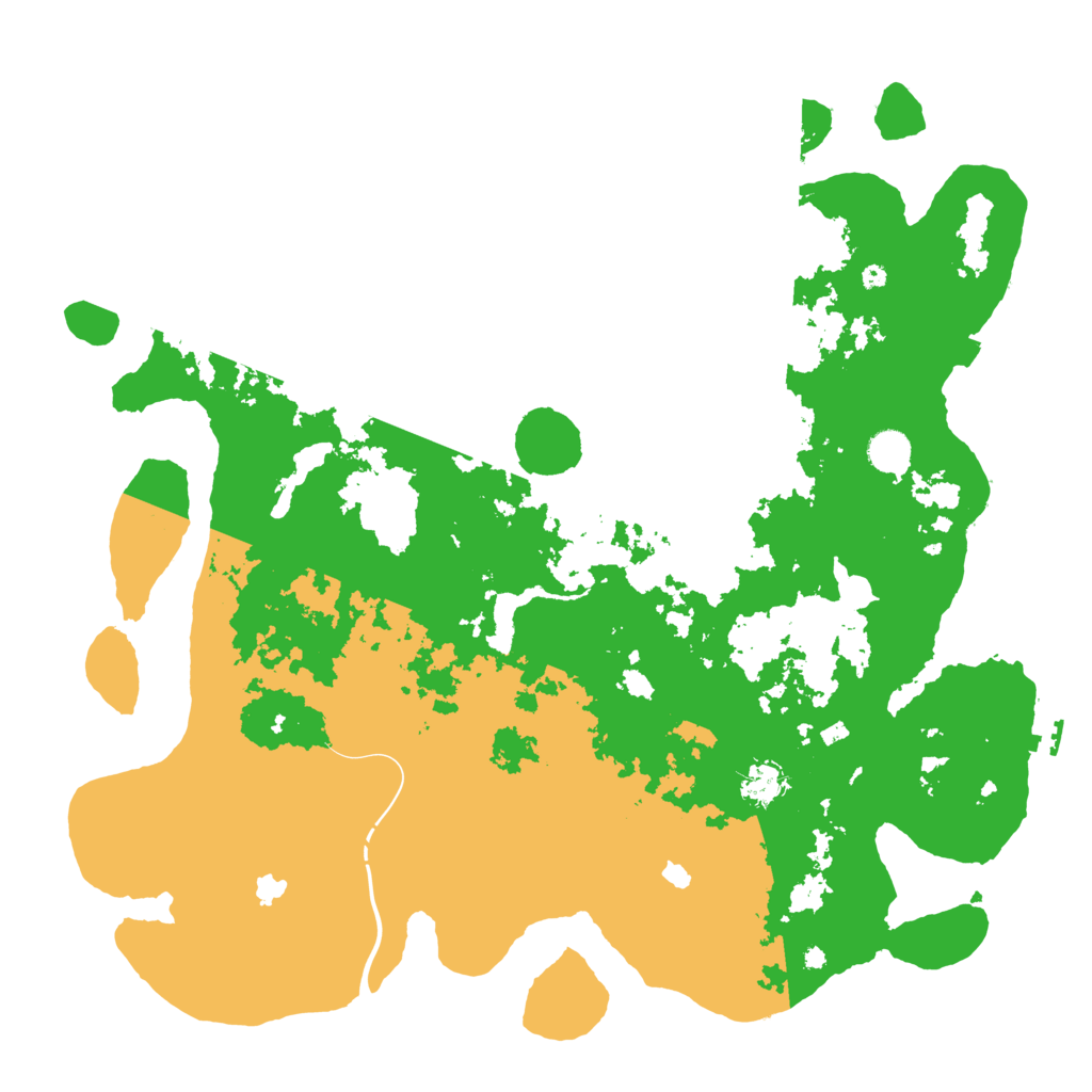 Biome Rust Map: Procedural Map, Size: 4500, Seed: 4262117