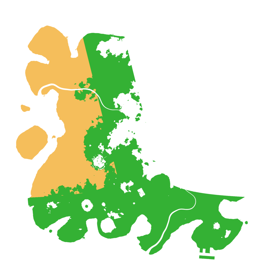 Biome Rust Map: Procedural Map, Size: 3550, Seed: 958791