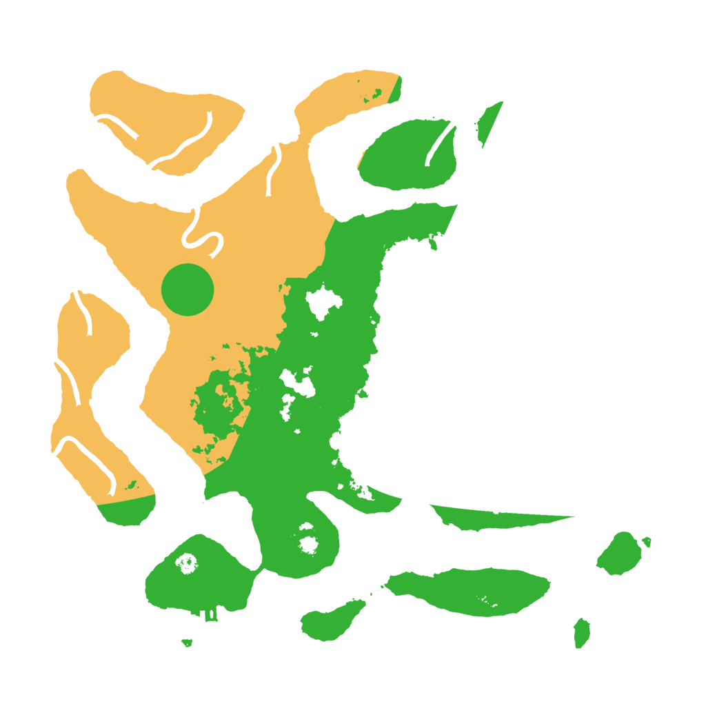 Biome Rust Map: Procedural Map, Size: 3550, Seed: 931094