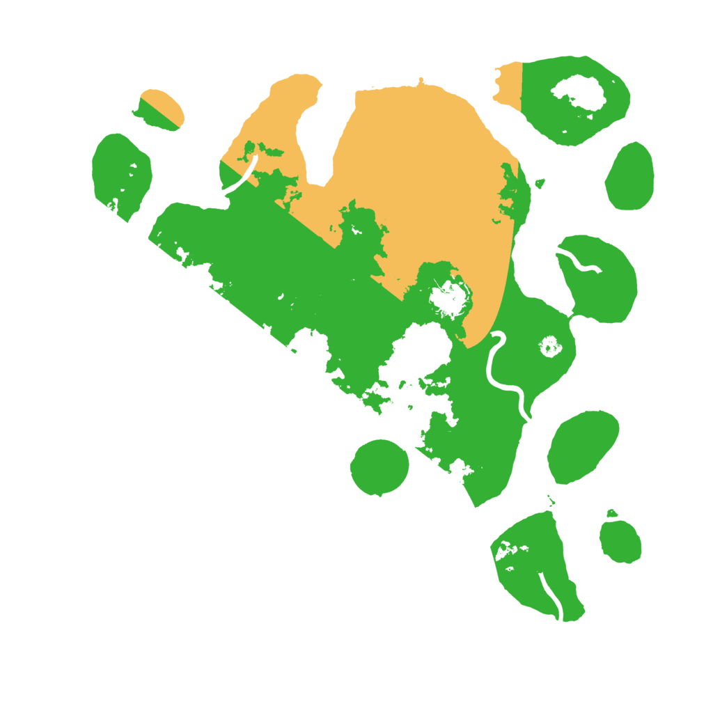 Biome Rust Map: Procedural Map, Size: 3500, Seed: 4814294