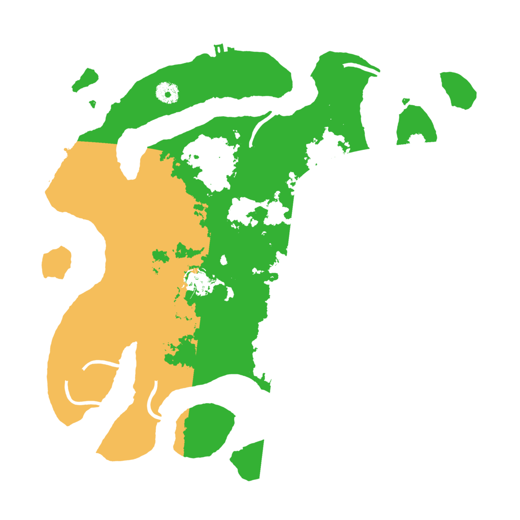 Biome Rust Map: Procedural Map, Size: 3500, Seed: 5110348