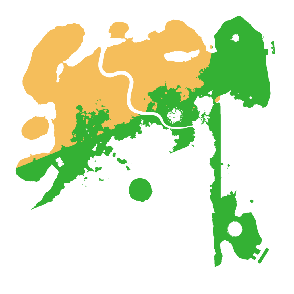 Biome Rust Map: Procedural Map, Size: 3500, Seed: 11132