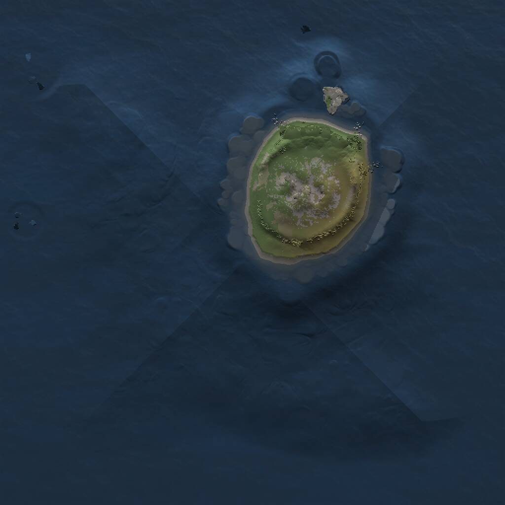 Rust Map: Procedural Map, Size: 1000, Seed: 12341, 1 Monuments