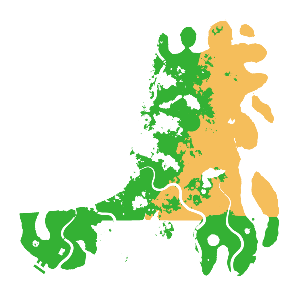 Biome Rust Map: Procedural Map, Size: 4500, Seed: 2212070