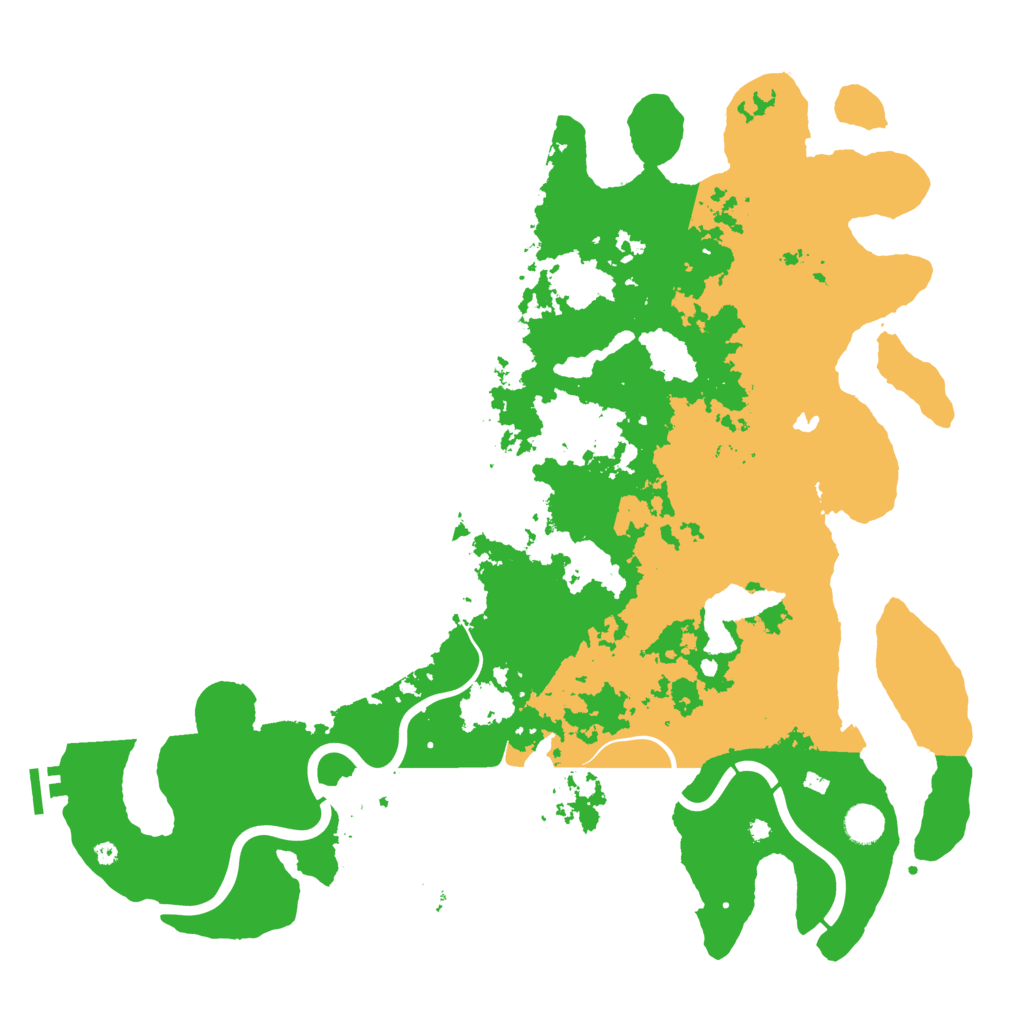 Biome Rust Map: Procedural Map, Size: 4500, Seed: 2212070