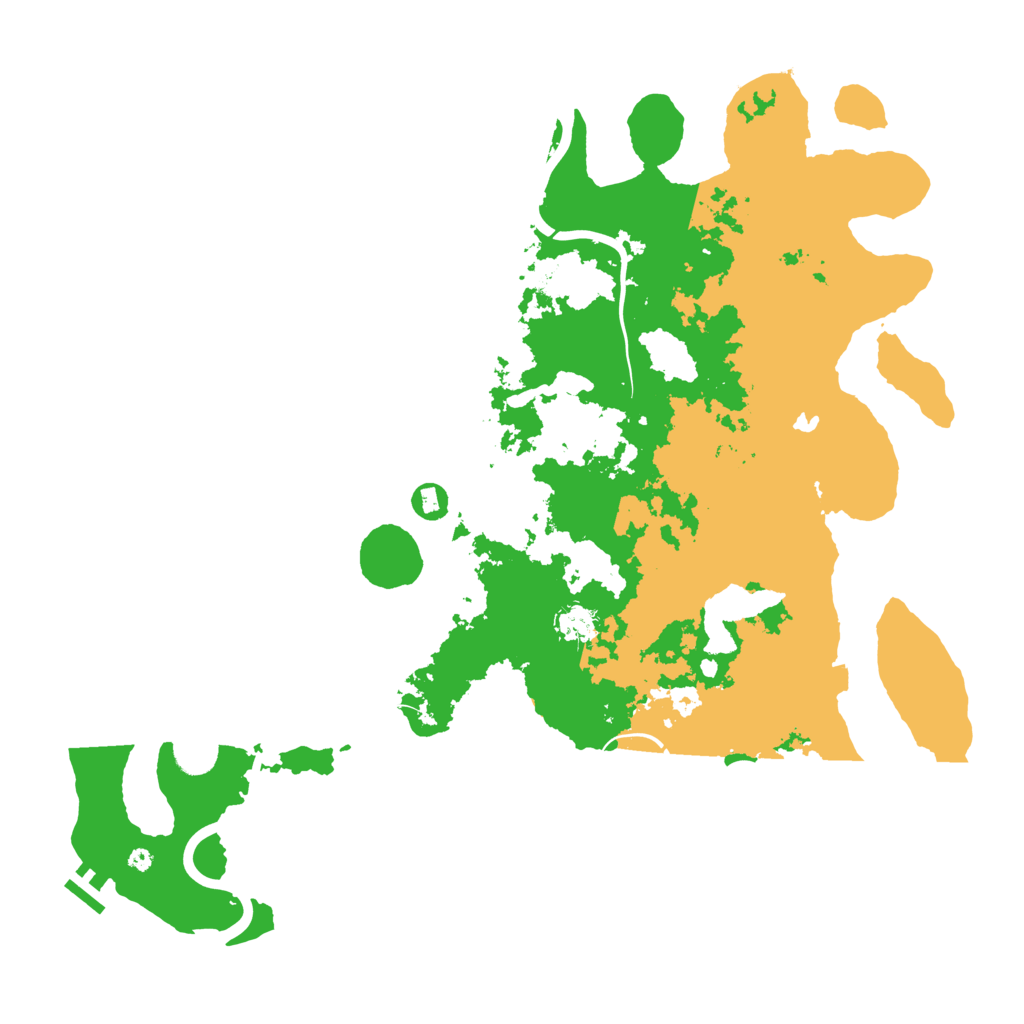 Biome Rust Map: Procedural Map, Size: 4500, Seed: 2212070