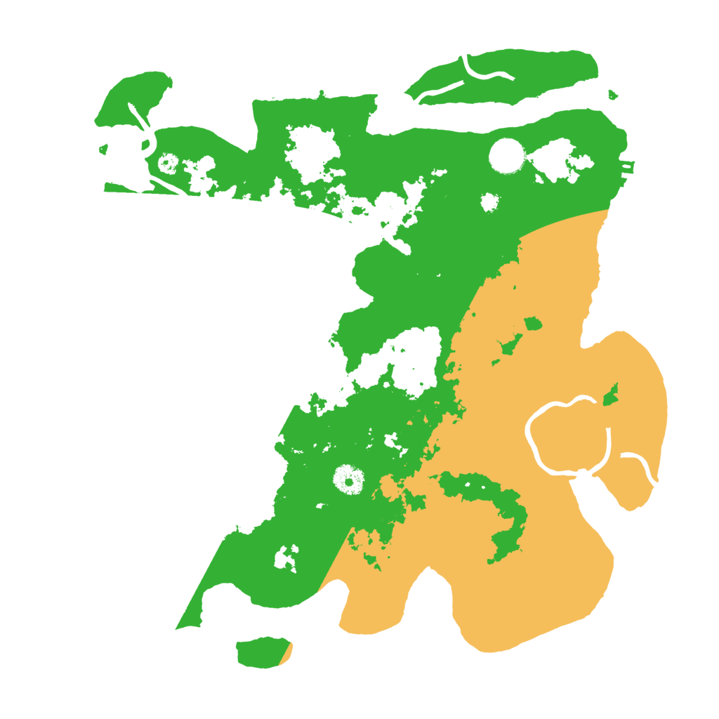 Biome Rust Map: Procedural Map, Size: 3550, Seed: 104718