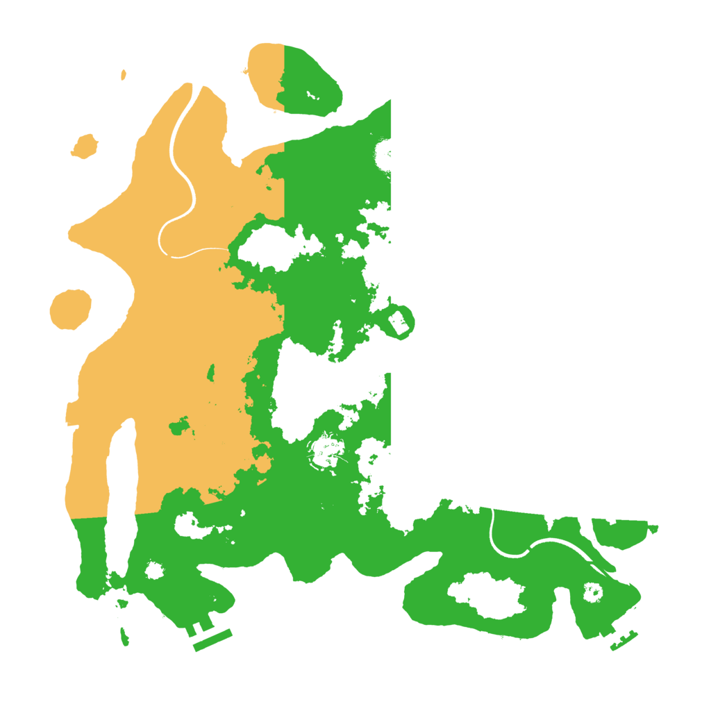 Biome Rust Map: Procedural Map, Size: 3550, Seed: 555903