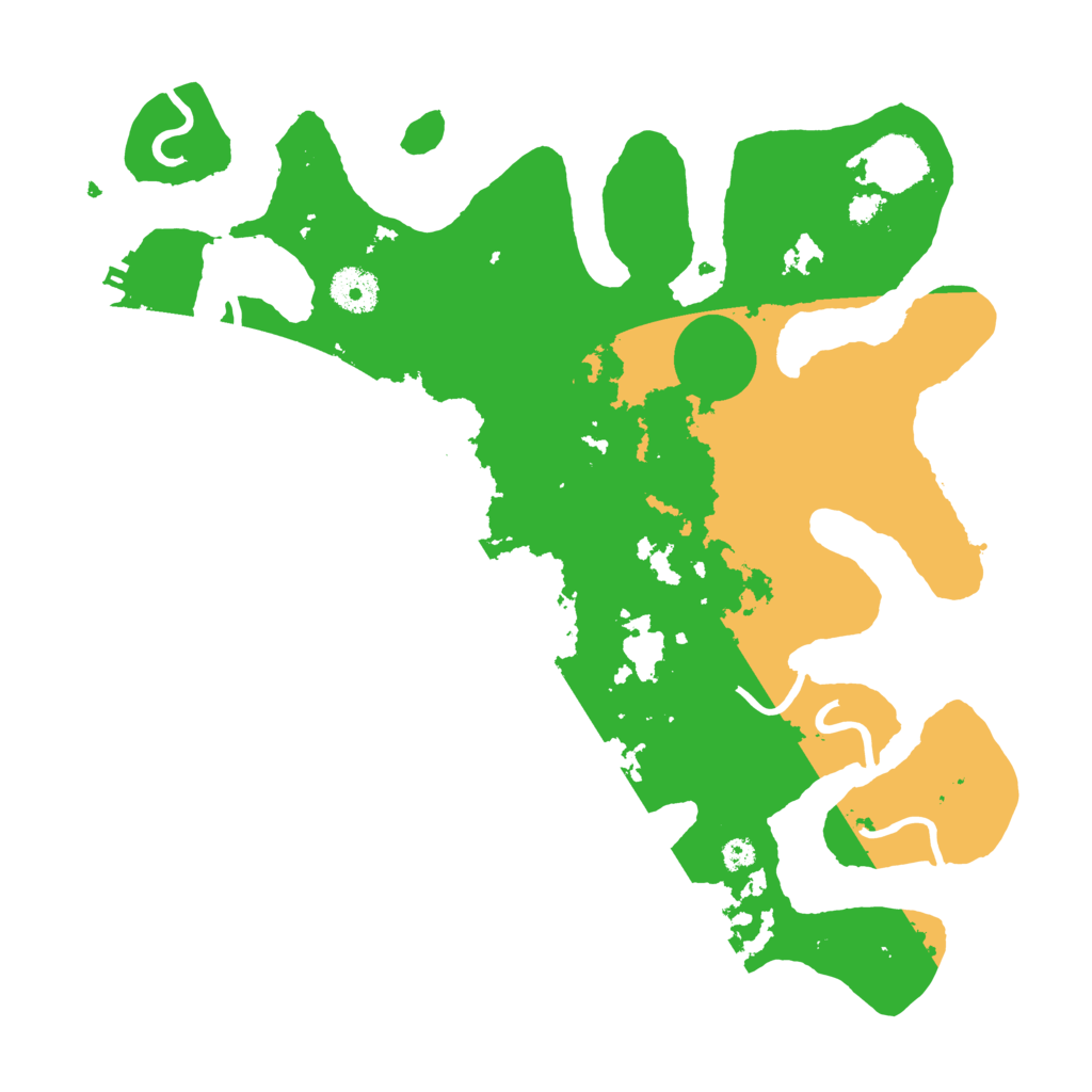 Biome Rust Map: Procedural Map, Size: 3500, Seed: 3196098