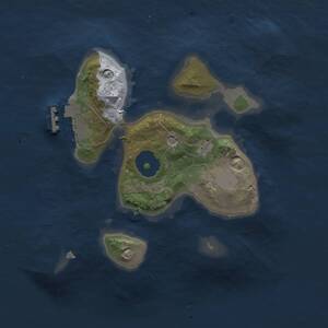 Thumbnail Rust Map: Procedural Map, Size: 2000, Seed: 2000, 3 Monuments