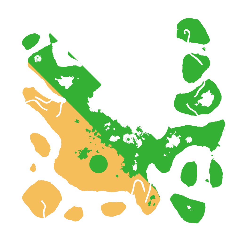 Biome Rust Map: Procedural Map, Size: 3500, Seed: 196631