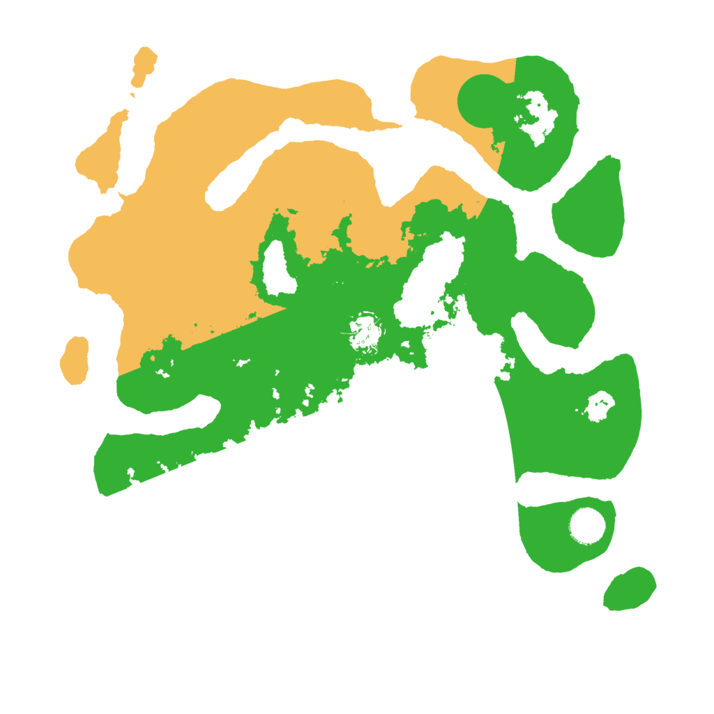 Biome Rust Map: Barren, Size: 3500, Seed: 1244446488