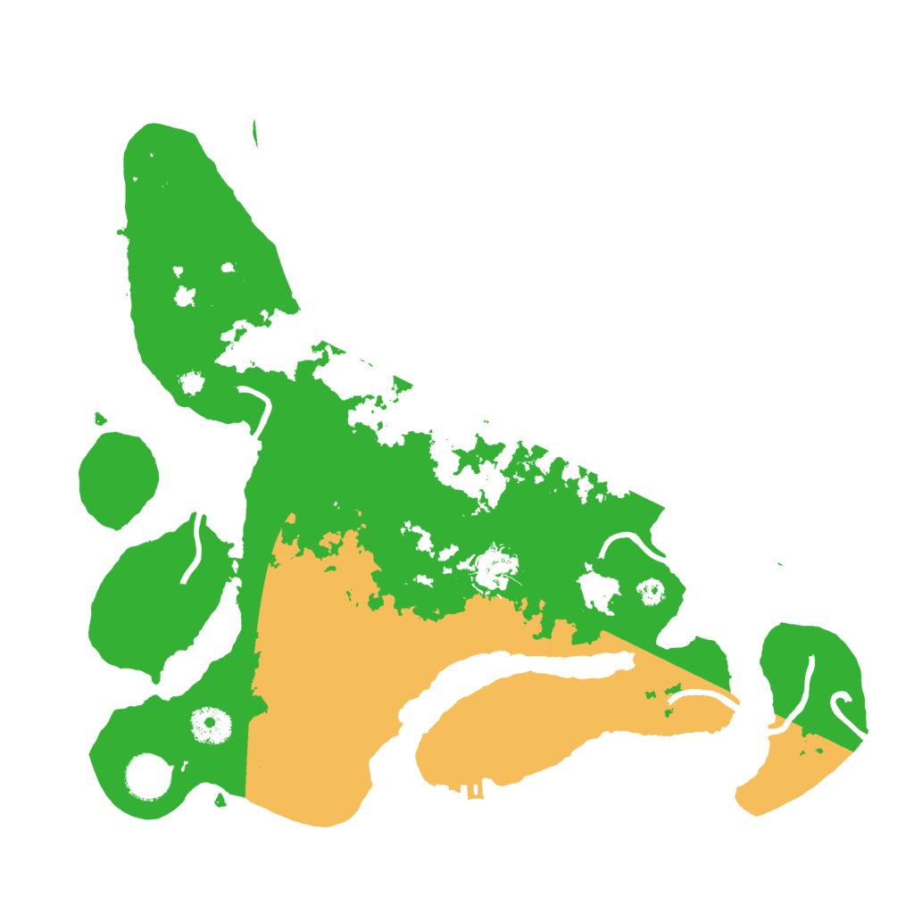 Biome Rust Map: Procedural Map, Size: 3500, Seed: 6187577