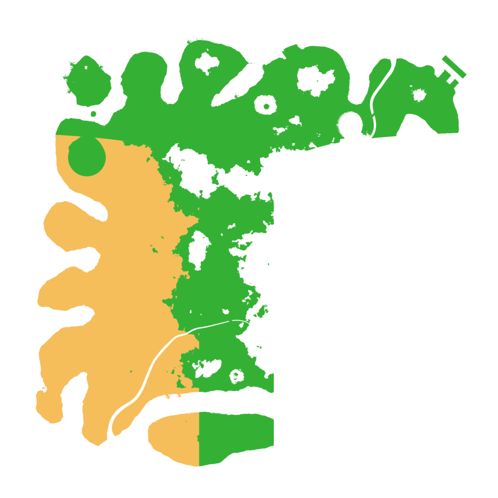 Biome Rust Map: Procedural Map, Size: 3500, Seed: 163559094