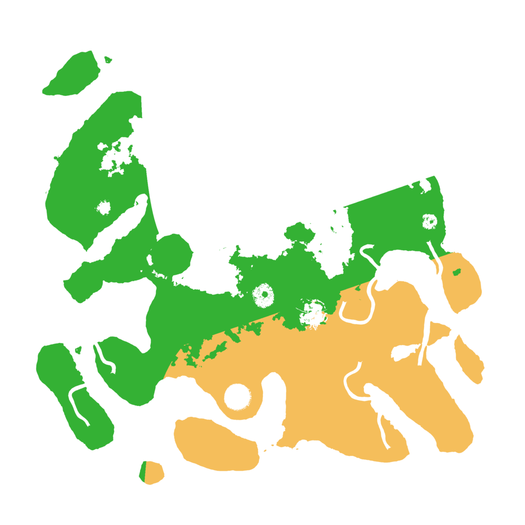 Biome Rust Map: Procedural Map, Size: 3500, Seed: 709538