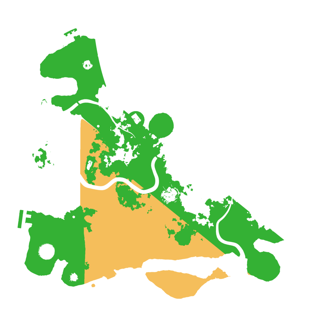 Biome Rust Map: Procedural Map, Size: 3550, Seed: 703650