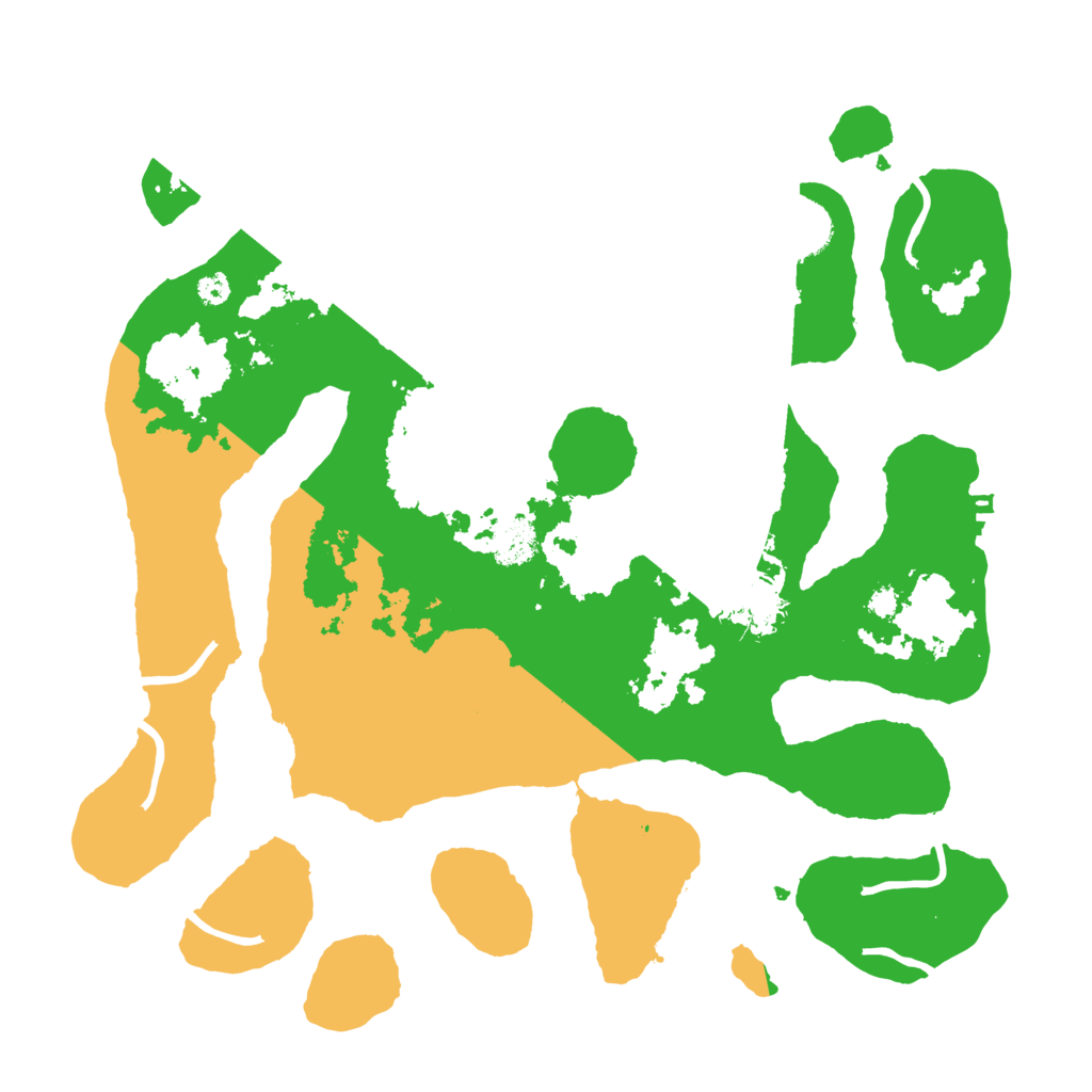 Biome Rust Map: Procedural Map, Size: 3500, Seed: 1334044