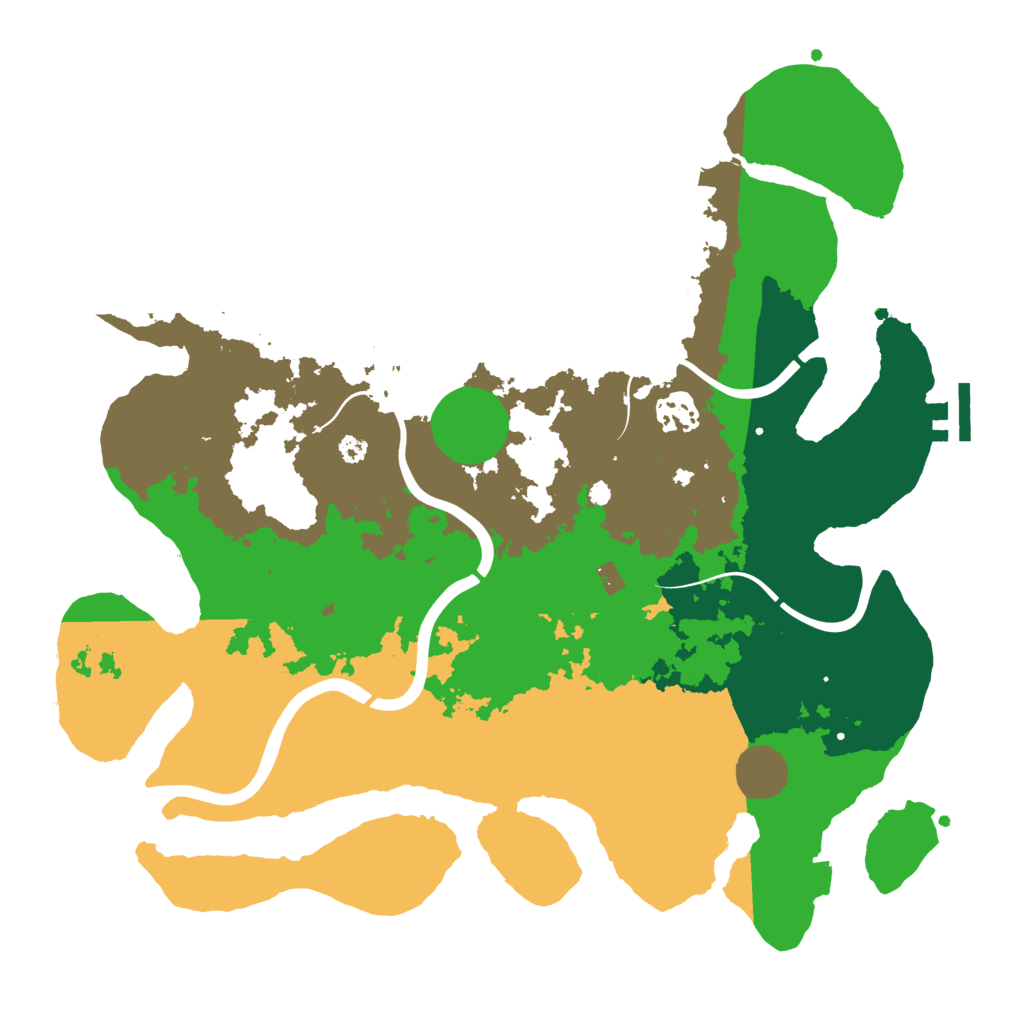 Biome Rust Map: Procedural Map, Size: 3550, Seed: 463381