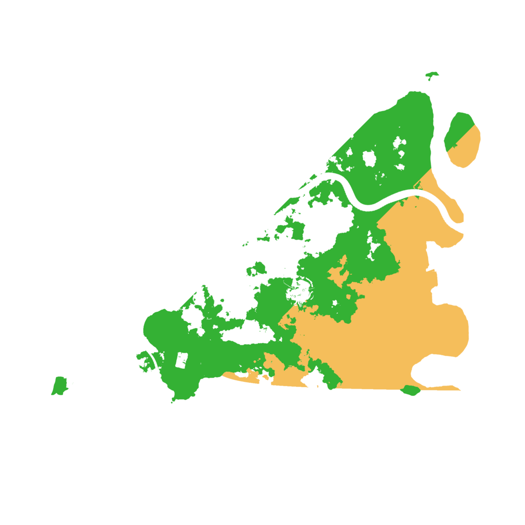 Biome Rust Map: Procedural Map, Size: 3550, Seed: 619575