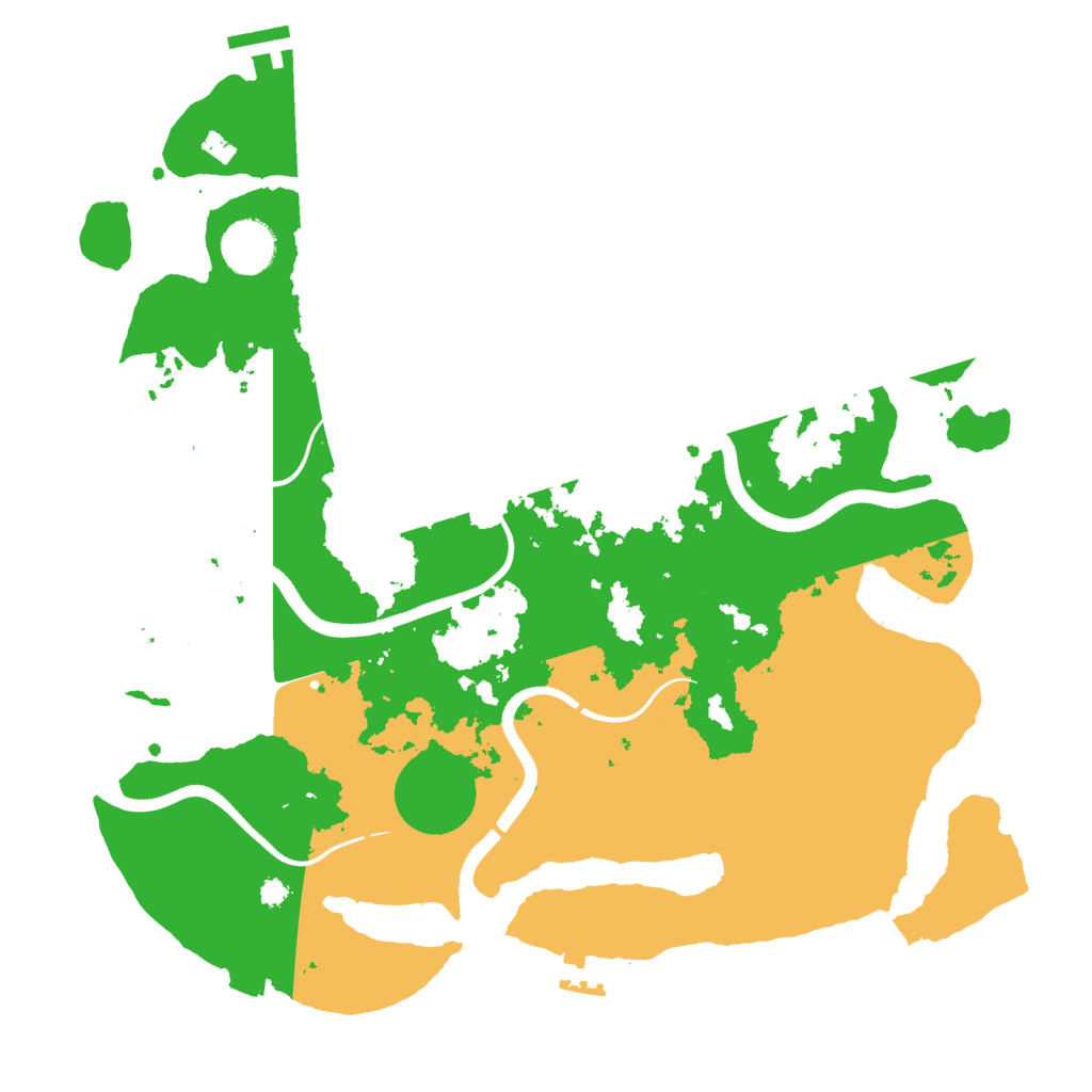 Biome Rust Map: Procedural Map, Size: 3550, Seed: 631196