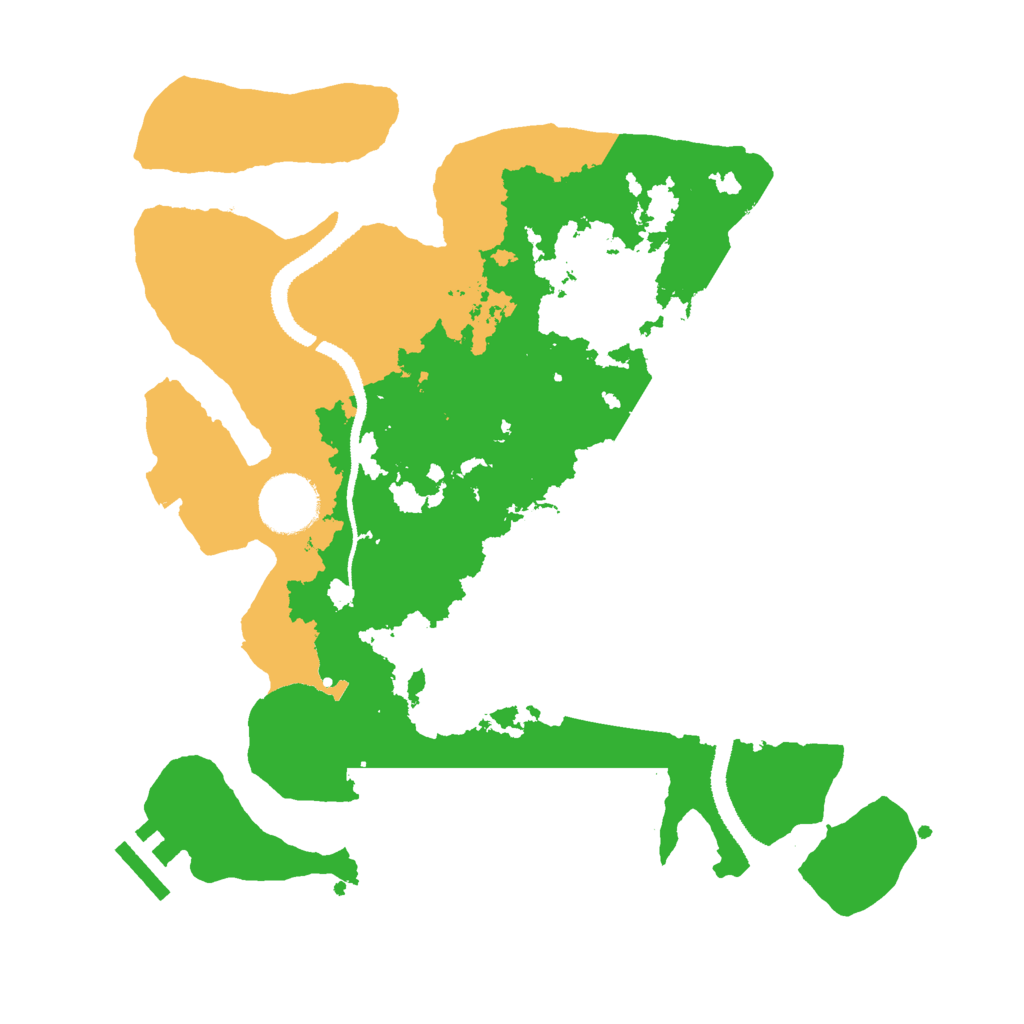 Biome Rust Map: Procedural Map, Size: 3000, Seed: 5871325