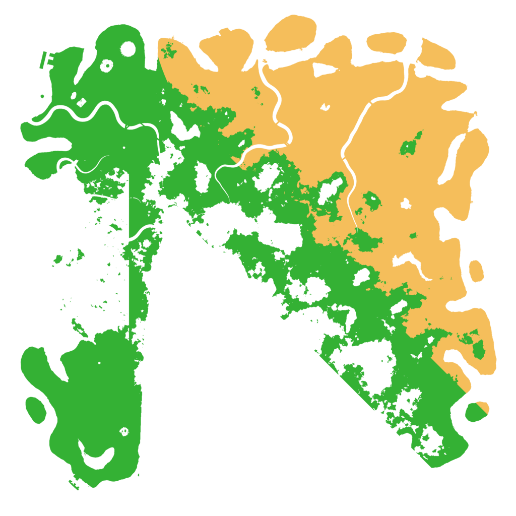 Biome Rust Map: Procedural Map, Size: 6000, Seed: 79866