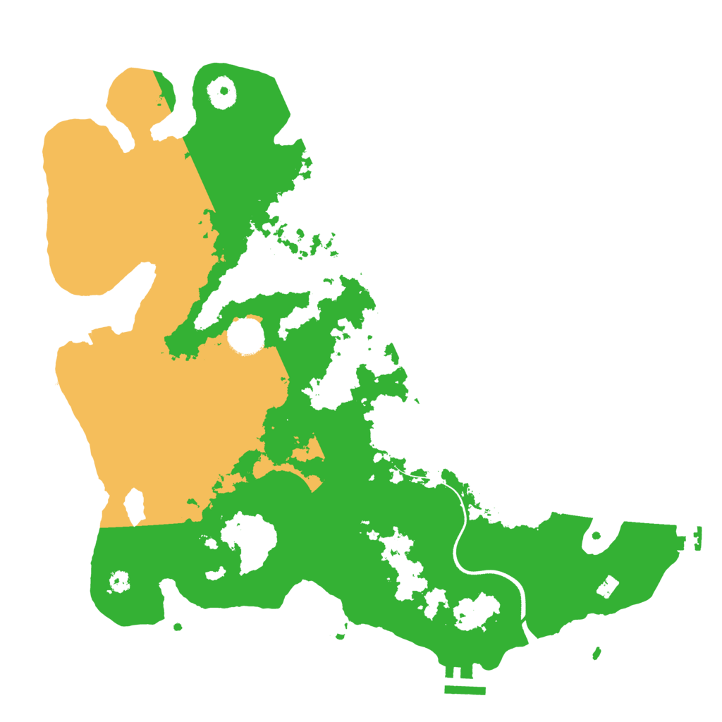 Biome Rust Map: Procedural Map, Size: 3550, Seed: 732395