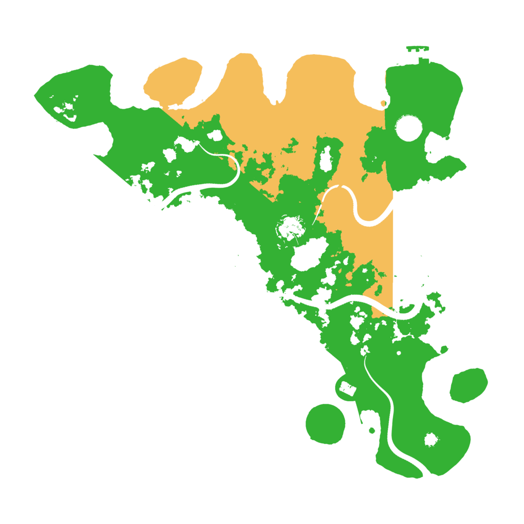 Biome Rust Map: Procedural Map, Size: 3550, Seed: 15258