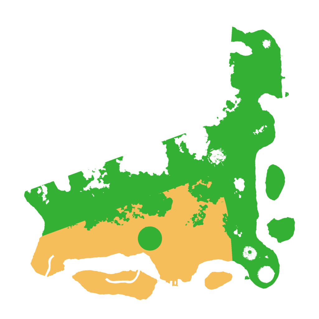 Biome Rust Map: Procedural Map, Size: 3500, Seed: 2342060